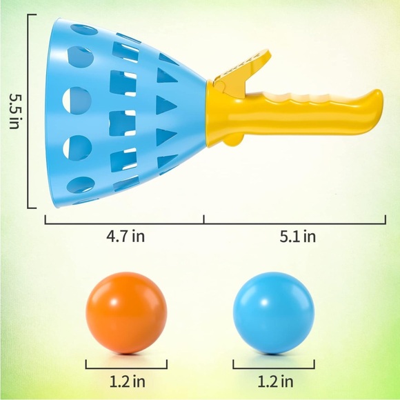 New IEMI Pop Pass Catch Ball Game With 4 Catch Launcher Baskets and 20 Balls, - Picture 2 of 6